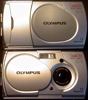 Bild: Olympus C-1 geschlossen / geffnet